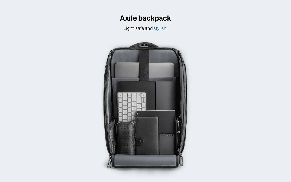 Axile Anti-theft Backpack For Men